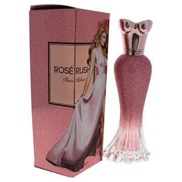 Paris Hilton Rose Rush Eau de Parfum Spray Perfume for Women | Floral and Fruity Fragrance | Notes of Papaya, Peony, Cedar, and White Musk | Feminine | Long-Lasting Scent | 3.4 Fl Oz