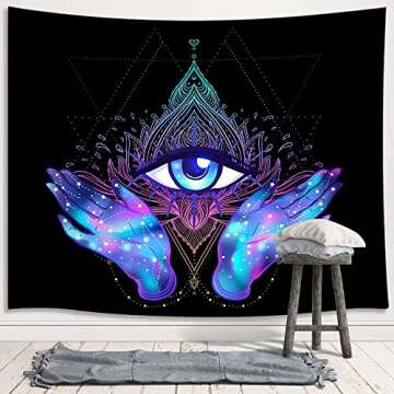 Evil Eye Tapestry - Psychedelic Wall Hanging for Spiritual Decor