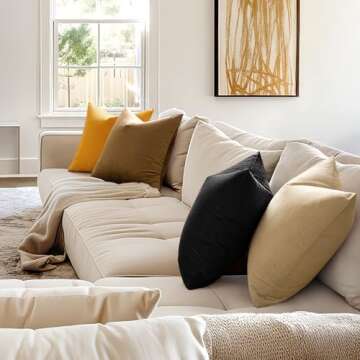 MIULEE Velvet Pillow Covers Set of 2 - 24x24 Inch Soft Covers