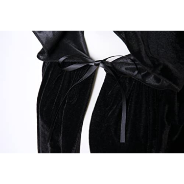 VGLOOK Unisex Velvet Hooded Cape for Halloween Fun