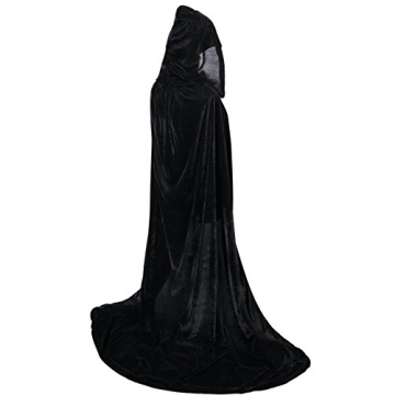 VGLOOK Unisex Velvet Hooded Cape for Halloween Fun
