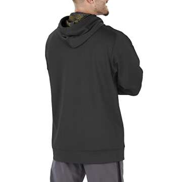 Zubaz Men's NFL Team Color, Primary Logo Hooded Hoodie with Viper Print Details, Pittsburgh Steelers...