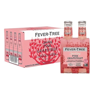 Fever Tree Sparkling Pink Grapefruit - Premium Mixer - Refreshing Beverage for Cocktails & Mocktails...