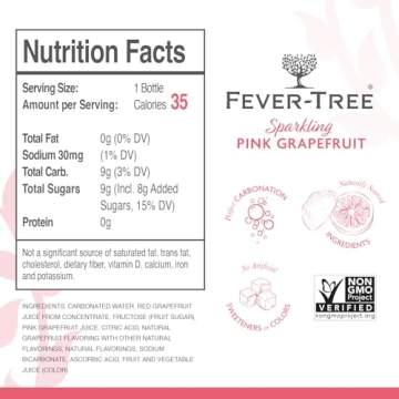 Fever Tree Sparkling Pink Grapefruit Premium Mixer - 200 ML Pack