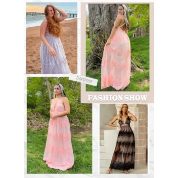 Dokotoo Sexy V Neck Backless Dress for Weddings and Parties