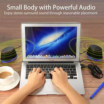Sanyun SW102 Computer Speakers with Deep Bass and Clarity