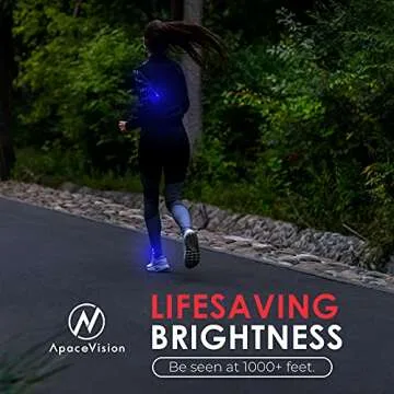 LED Safety Light (2 Pack) - Clip On Strobe/Running Lights for Runners, Dog, Bike, Walking, Boat, Kayak, Stroller and More - High Visibility Accessories for Your Reflective Gear, Bicycle