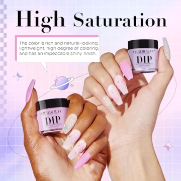 AZUREBEAUTY Dip Powder Nail Kit for Vibrant DIY Nails
