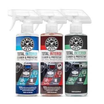 Chemical Guys Total Interior Cleaner & Protectant 3 Pack - Fresh, Cherry, New Car