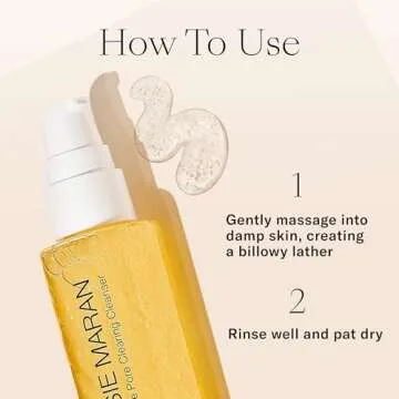 Josie Maran Pineapple Enzyme Foaming Cleanser - Gentle Face Wash & Pore Cleaner - Dissolves Impurities & Dead Skin - Use for a Smooth, Radiant Complexion (5 Fl Oz)