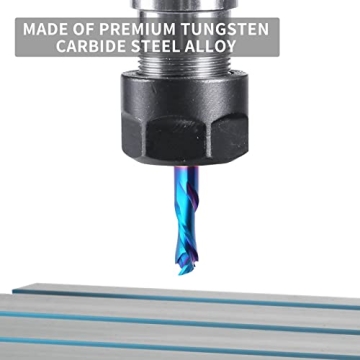 EANOSIC 1/2" Spiral Router Bit with Nano Blue Coating