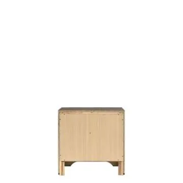 Acme Naima Nightstand in Gray - Chic 3-Drawer Design