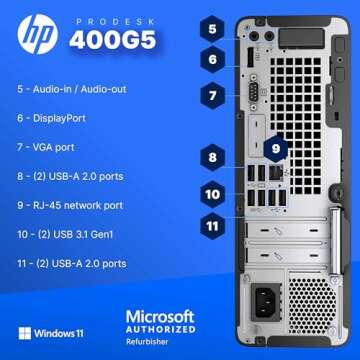 HP 400G5 ProDesk Desktop PC | Compact & Powerful Work Setup