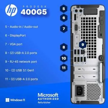 HP 400G5 ProDesk Desktop PC | Compact & Powerful Work Setup