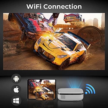 MOOKA WiFi Mini Projector for Outdoor Movie Magic