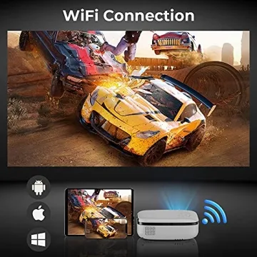 MOOKA WiFi Mini Projector for Outdoor Movie Magic