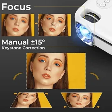 MOOKA WiFi Mini Projector for Outdoor Movie Magic