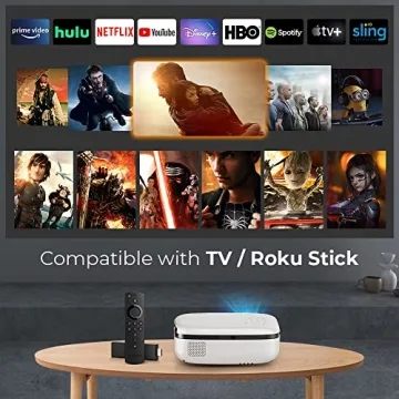 MOOKA WiFi Mini Projector for Outdoor Movie Magic