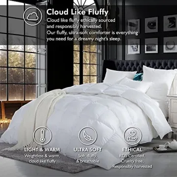 Luxurious Goose Down King Comforter for Year-Round Warmth