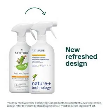 ATTITUDE Bathroom Cleaner, EWG Verified, Plant- and Mineral-Based Ingredients, Vegan and Cruelty-Fre...