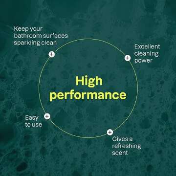 ATTITUDE Bathroom Cleaner, EWG Verified, Plant- and Mineral-Based Ingredients, Vegan and Cruelty-Free Household Products, Citrus Zest, 27.1 Fl Oz