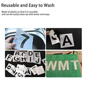 36 Pcs 4 Inch Letter Stencils for Creative DIY Art Projects
