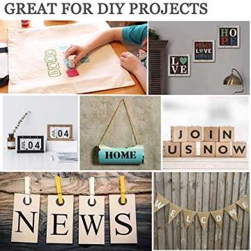 36 Pcs 4 Inch Letter Stencils for Creative DIY Art Projects