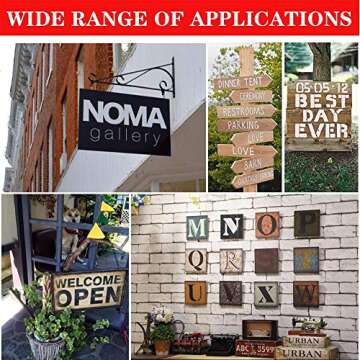 36 Pcs 4 Inch Letter Stencils for Creative DIY Art Projects