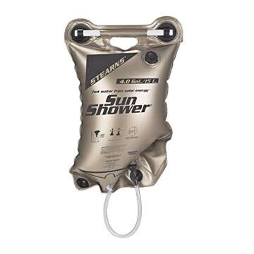 Stearns Sun Shower 4 Portable Shower, 4 Gallon Capacity, Solar Powered Healing Water