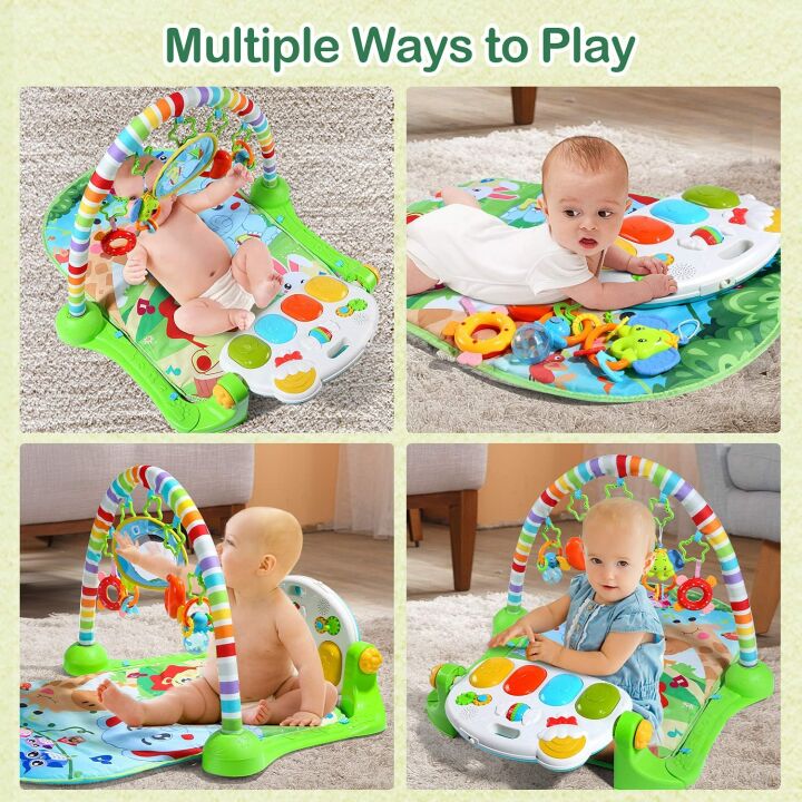 CUTE STONE Baby Gym Play Mat for Infants & Toddlers