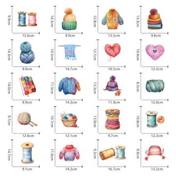100pcs Vintage Waterproof Sewing Machine Stickers - Aesthetic Fun