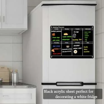 JonXon Magnetic Dry Erase Board for Kitchen Organization