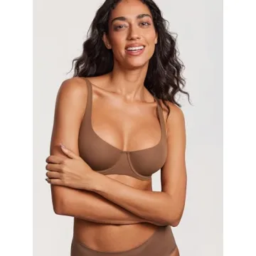 Explore DOBREVA Women's Unlined Balconette Bra Comfort