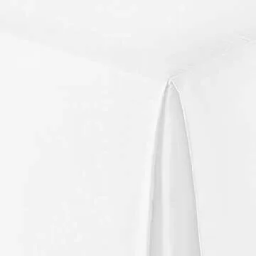 Amazon Basics Pleated Bed Skirt - Full, Bright White