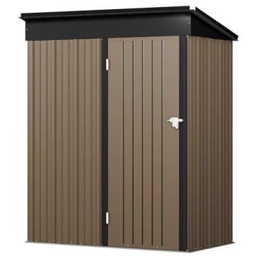 Durable Polar Aurora 5x3 FT Metal Outdoor Shed