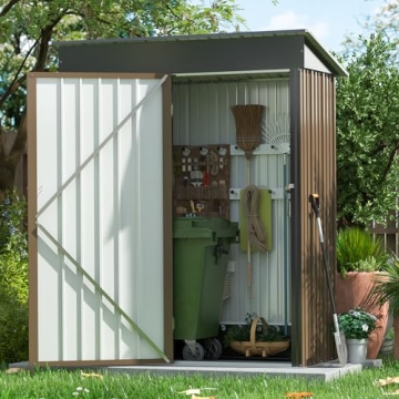 Durable Polar Aurora 5x3 FT Metal Outdoor Shed