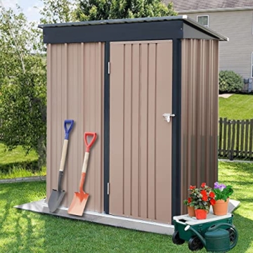 Durable Polar Aurora 5x3 FT Metal Outdoor Shed