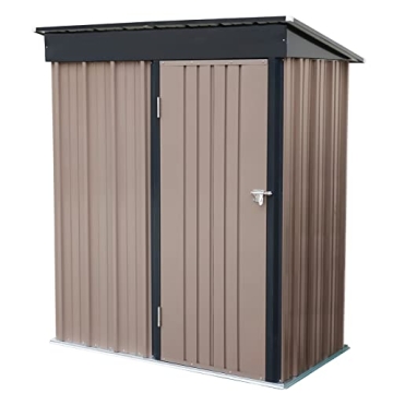 Durable Polar Aurora 5x3 FT Metal Outdoor Shed