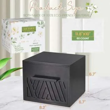 Disposable Face Towels XL with Wooden Storage Box