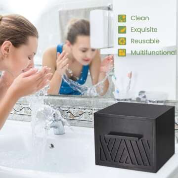 Disposable Face Towels XL with Wooden Storage Box