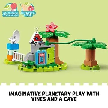 LEGO DUPLO Disney and Pixar Buzz Lightyear’s Planetary Mission 10962, Space Toys for Toddlers, Boys & Girls 2 Plus Years Old with Spaceship & Robot Figure