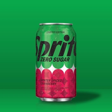 Sprite Winter Spiced Cranberry Zero Sugar Soda Pop, 12 Fl Oz, 12 Pack