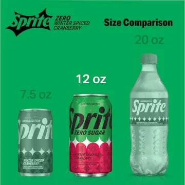 Sprite Winter Spiced Cranberry Zero Sugar Soda Pop, 12 Pack