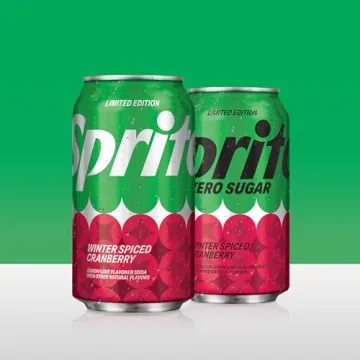 Sprite Winter Spiced Cranberry Zero Sugar Soda Pop, 12 Pack