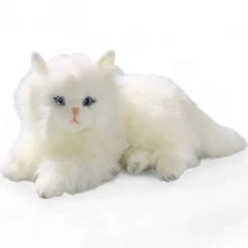 Persian White Plush Cat 30cm Cuddly Soft Toy