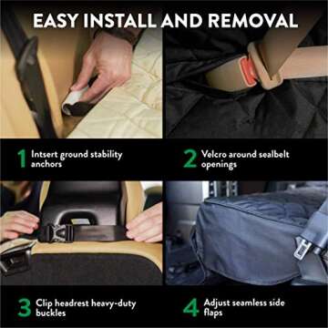 Premium Waterproof Dog Seat Cover for All Vehicles