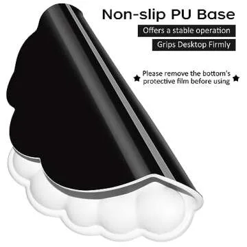 JIKIOU Cloud Mouse Pad with Wrist Support for Pain Relief