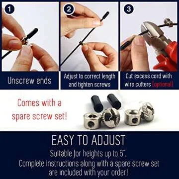 Jump Rope - Best for Speed Jumping, Double Unders, WOD, MMA, Boxing, Skipping Workout, Fitness Exercise Training - Adjustable Length - with Carry case, Spare Screw kit