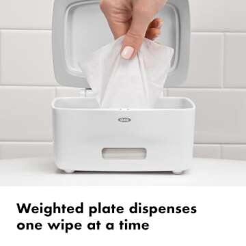 OXO Good Grips PerfectPull Wipes Dispenser 6" L x 5" W x 3.2" H