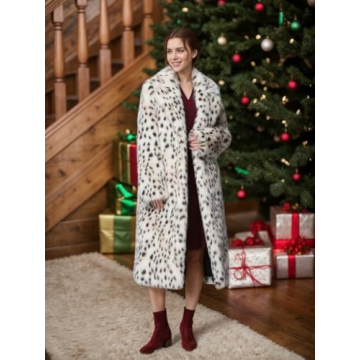 Tngan Leopard Faux Fur Coat for Stylish Winter Warmth